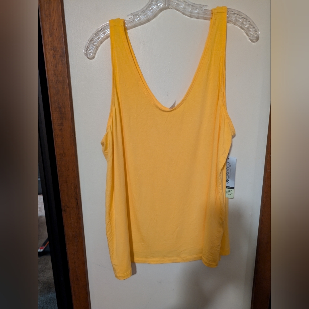 Yellow Sleeveless Women's Top